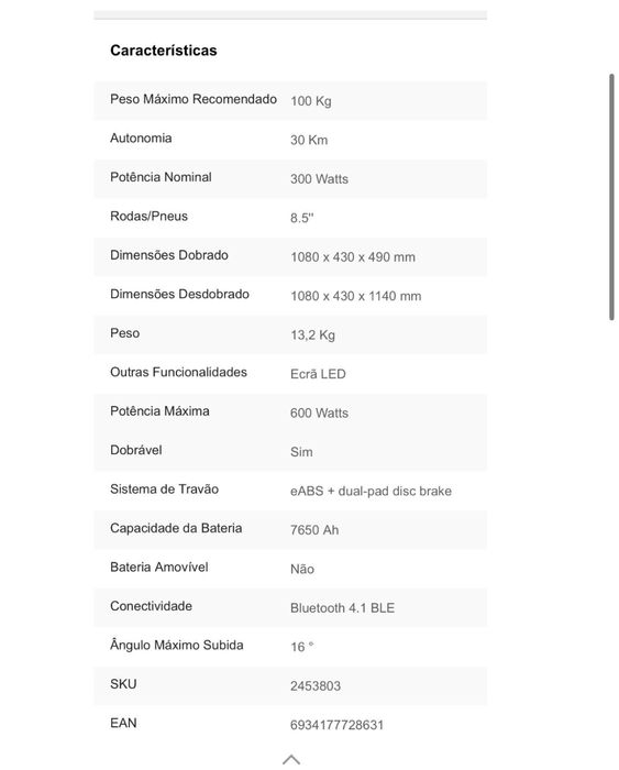 TROTINETE MI Eletric Scooter 3