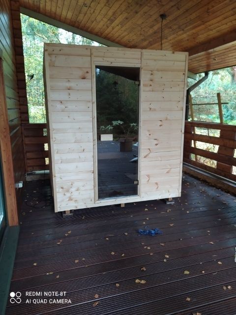 Dostępna od ręki! Sauna ogrodowa fińska ocieplana