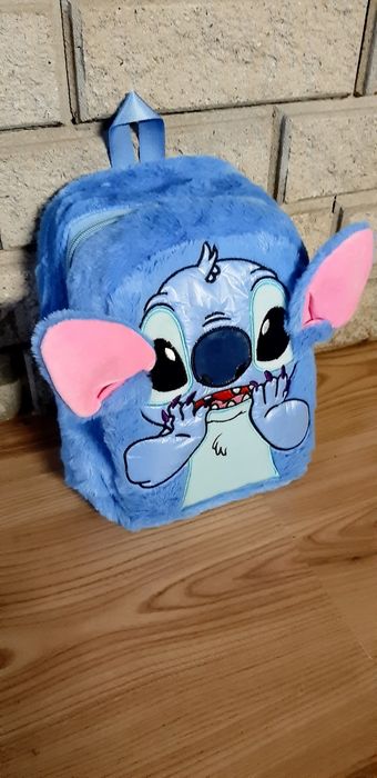 Plecak szkolny plecaczek przedszkolny niebieski Stitch Stich Sticz