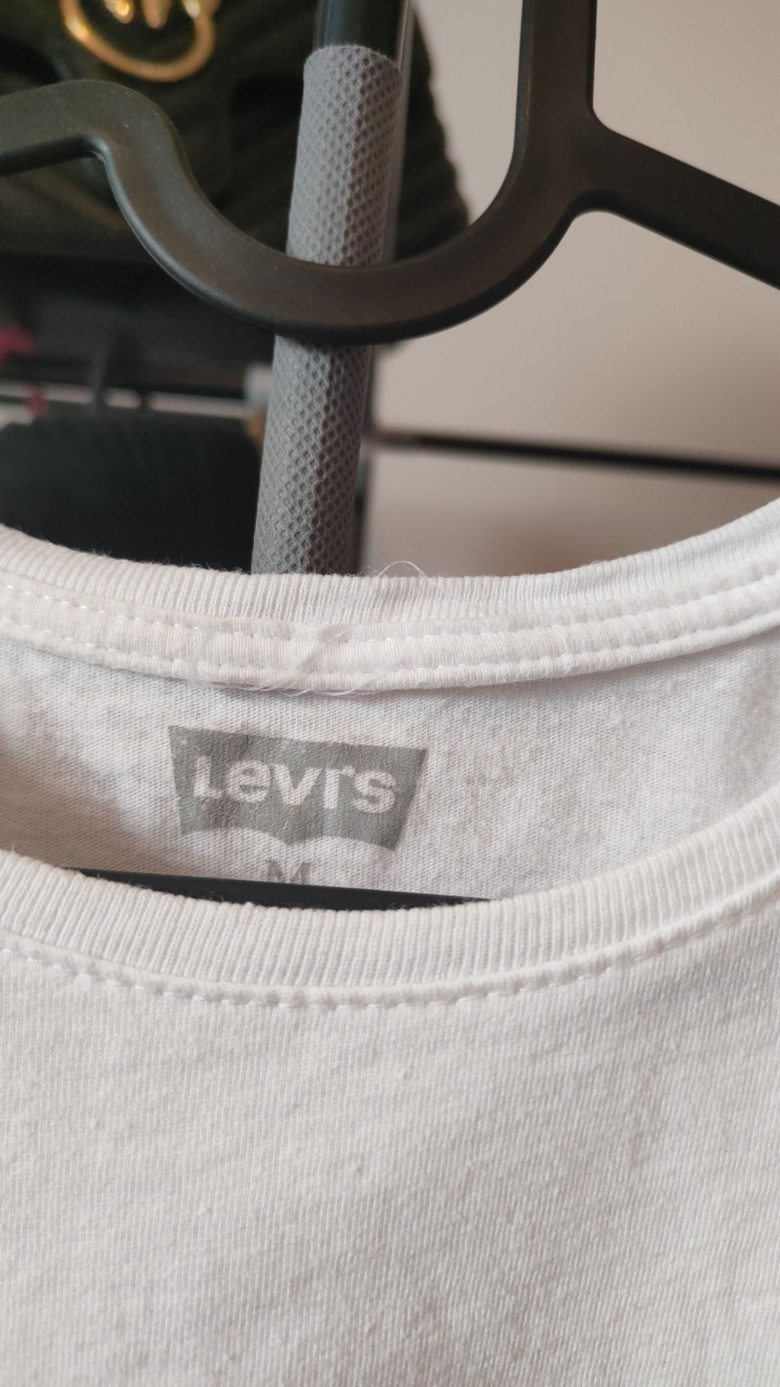 Levi's 38 M biała koszulka t-shirt bluzka bawelna