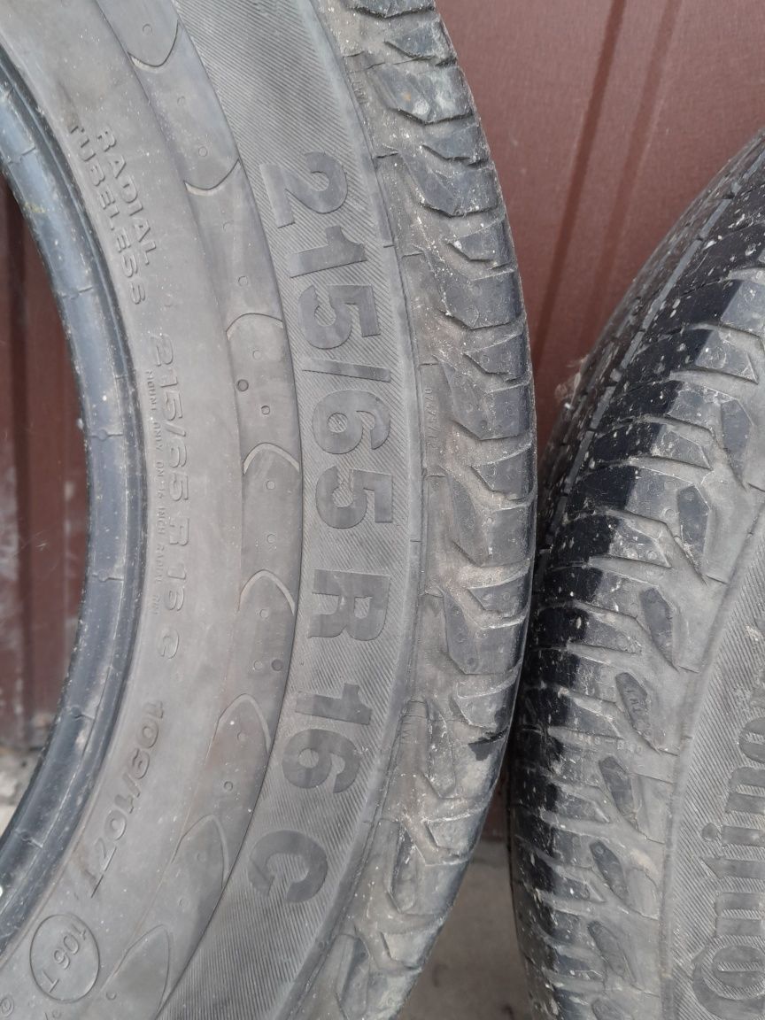 Opny letnie continental Vanco 2 215/65/16c