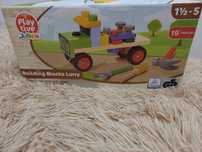 zabawka sensoryczna drewniana playtive junior building blocks lorry