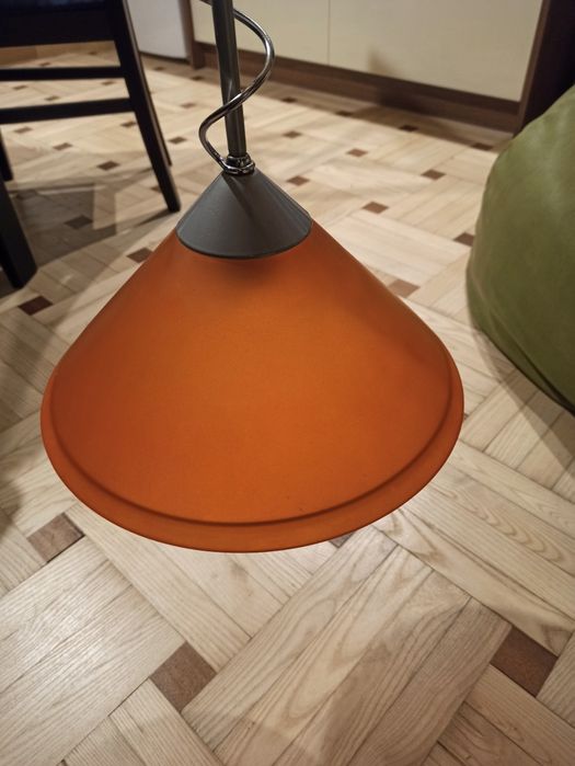 Lampa sufitowa, szklana, pomarańczowa