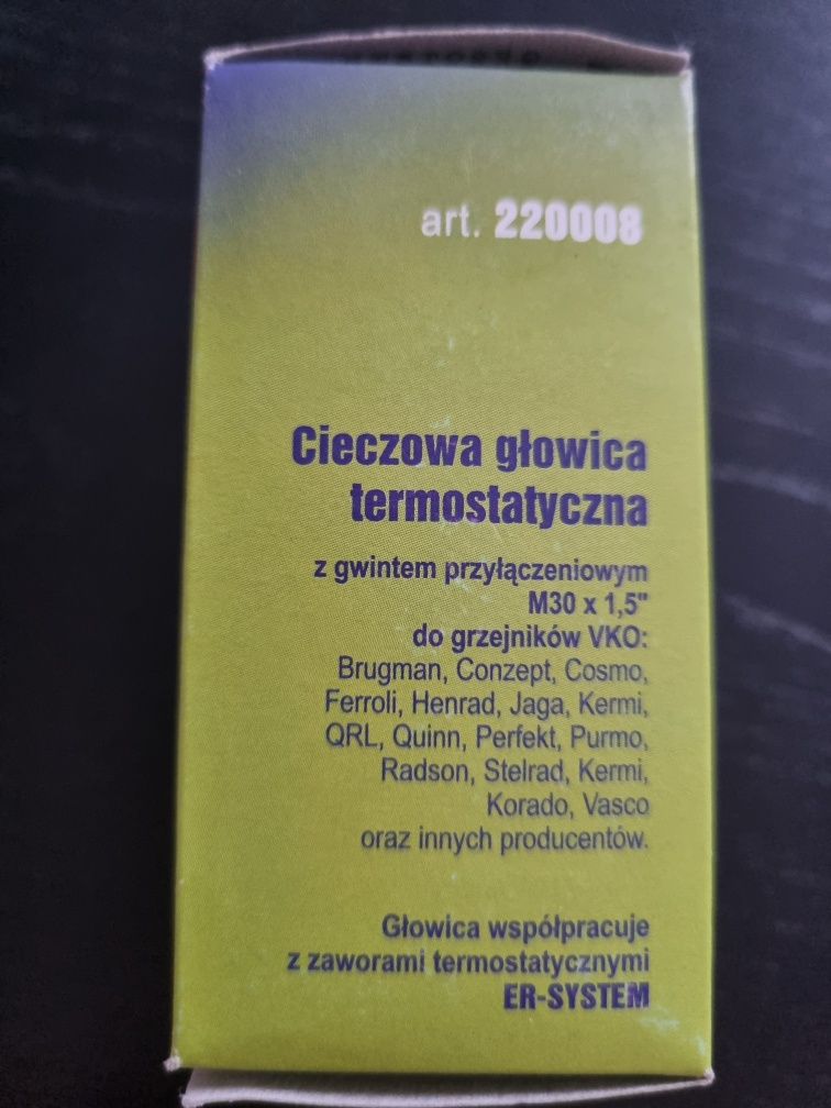 Głowica termostatyczny do grzejnika, termostat.