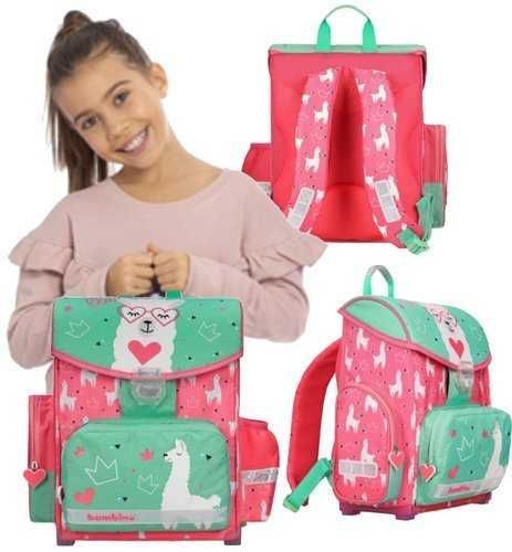Tornister i worek LAMA od Bambino NOWY zestaw dla Uczennicy