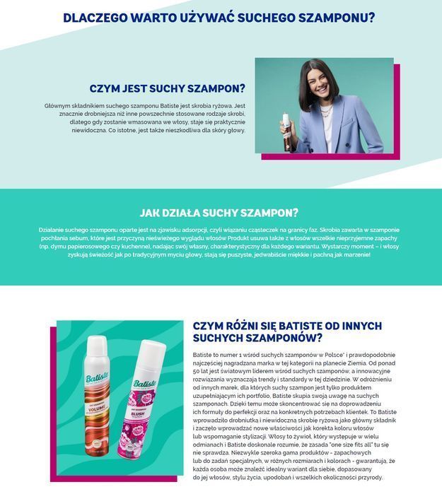 Batiste Suchy Szampon Do Włosów Oriental 3X 200 Ml Dry Shampoo Zestaw