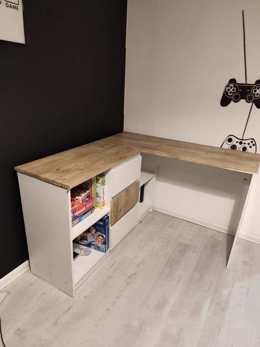 Biurko narożne białe