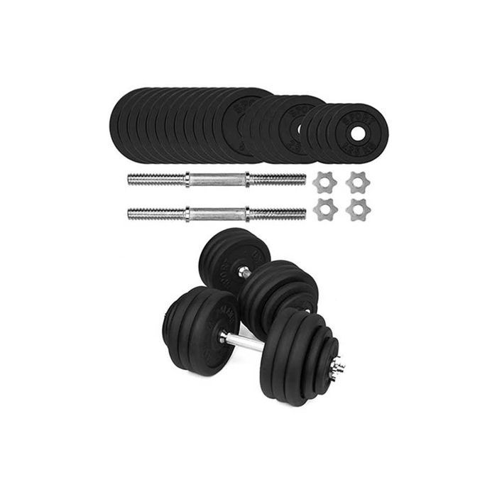 Zestaw hantli 2x40kg hantle żeliwne 80kg gryf talerze zestaw KR