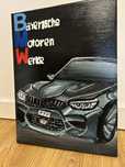 Shtuka 3D z BMW, akrylowa na plotne