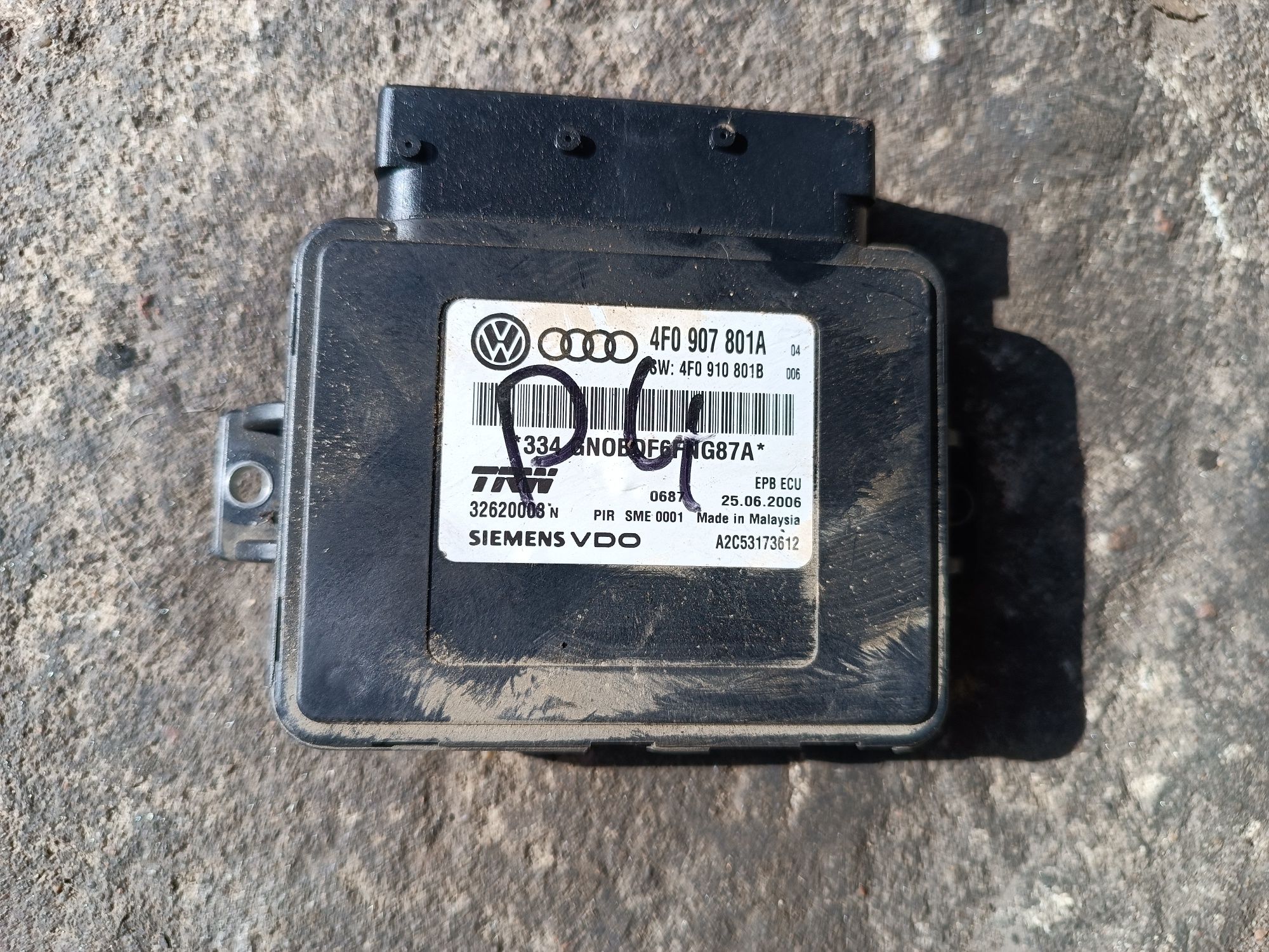 Moduł sterownik ręcznego audi A6 C6 4f0,907,801a