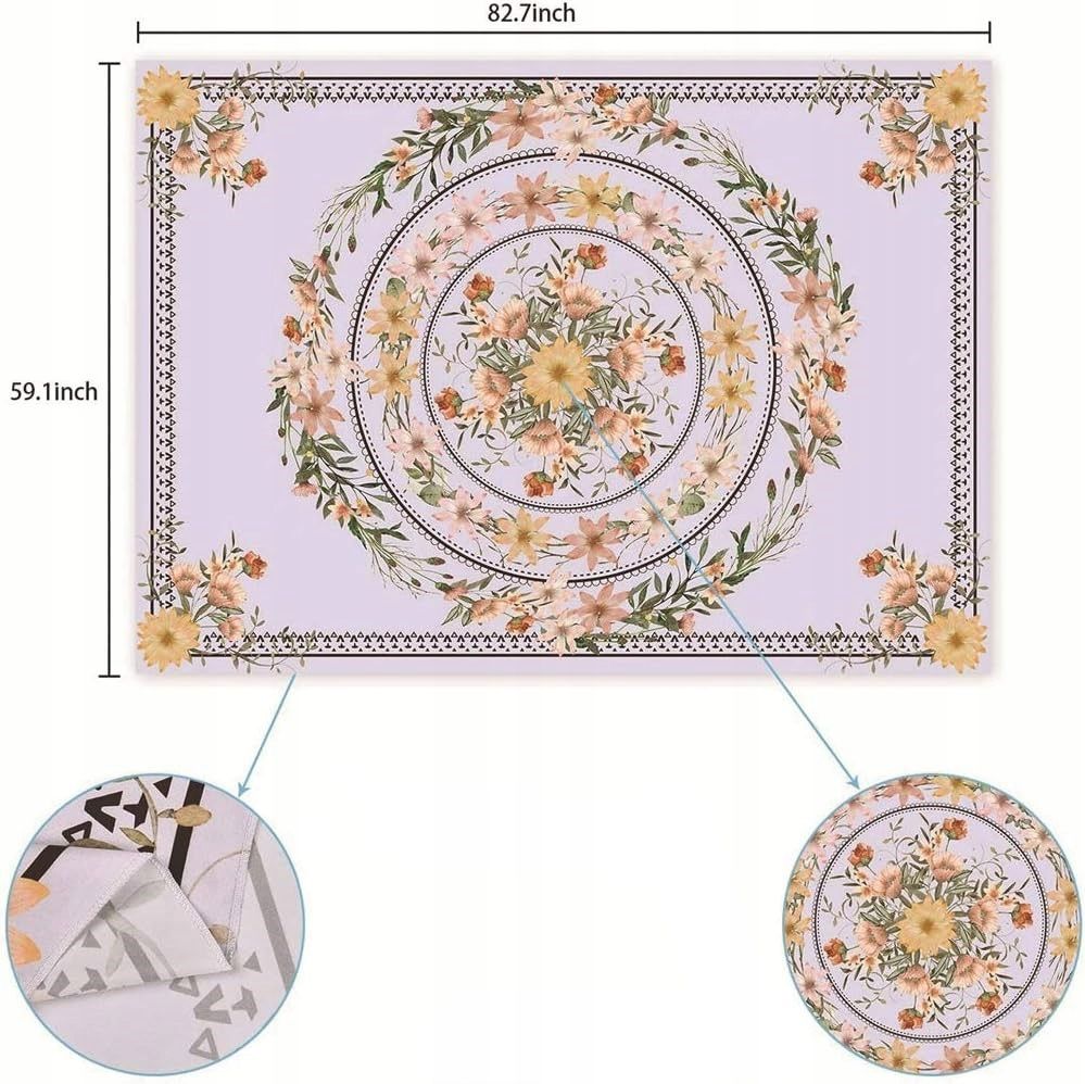 gobelin ścienny kwiaty, gobelin mandala do dekoracji domu kbeazy