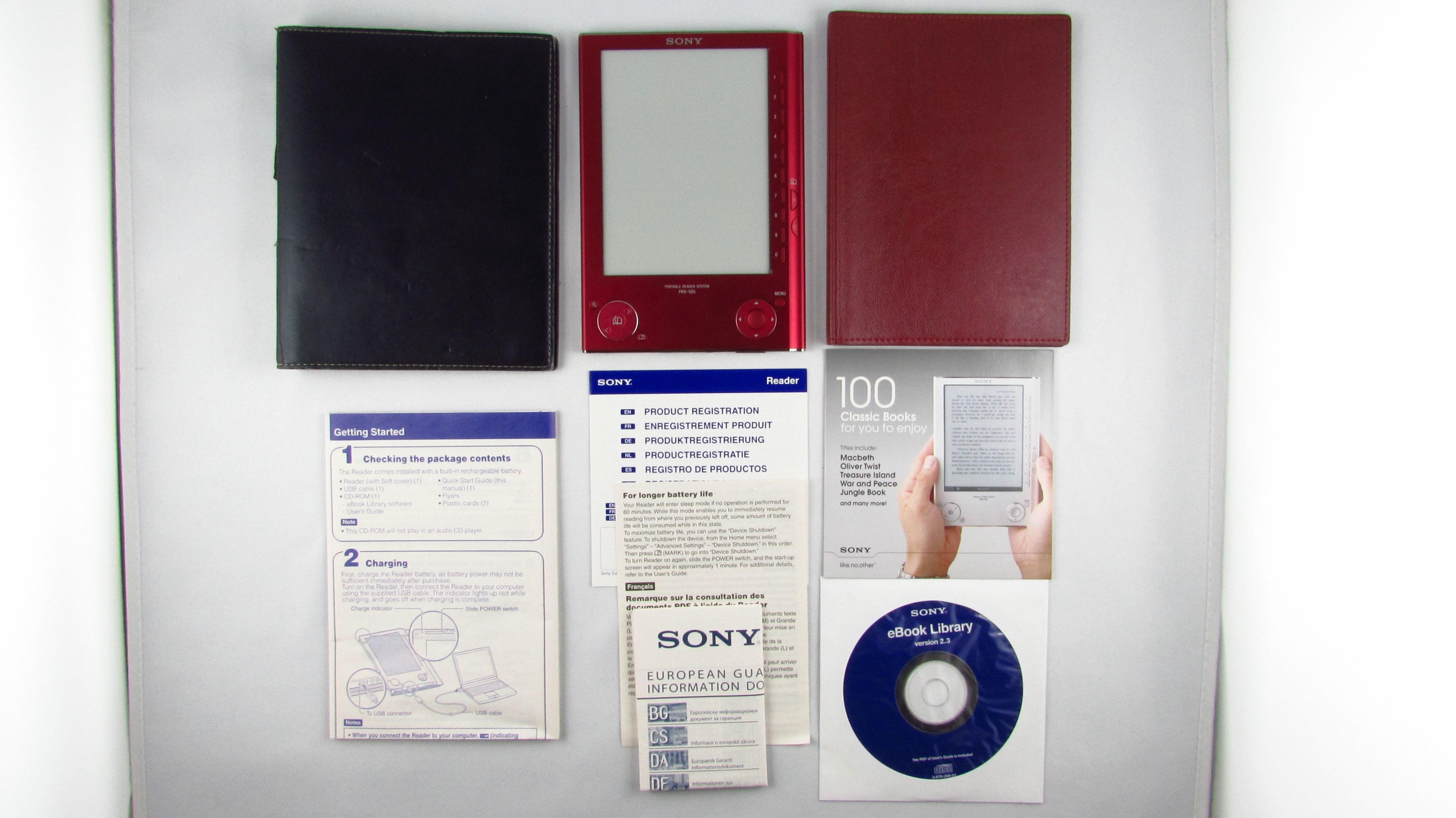 SONY - Reader PRS-505 Red Czerwony - Ebook Czytnik