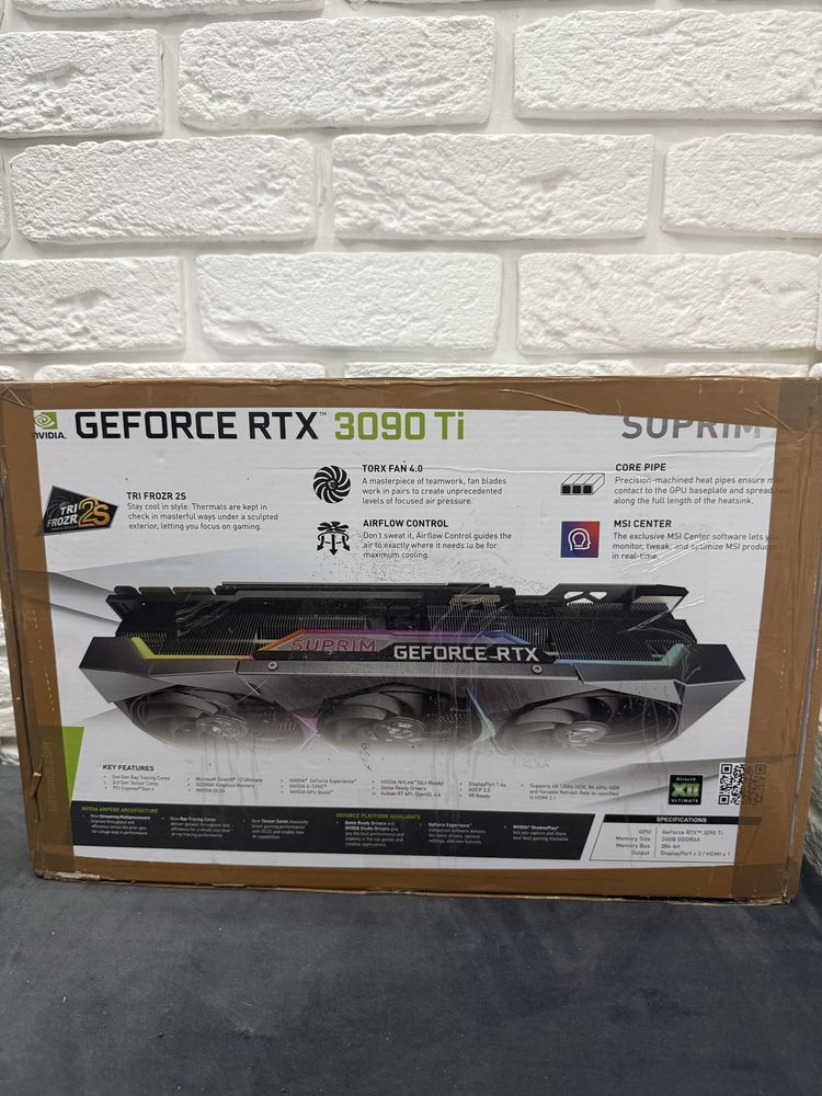Відеокарта MSI GeForce RTX 3090 Ti SUPRIM X 24G
