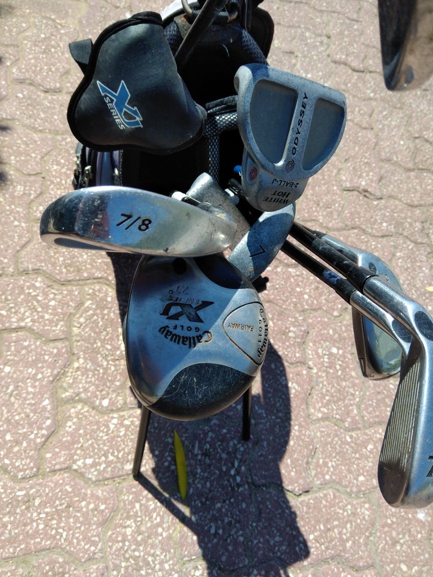 12 Tacos e saco de golfe callaway XJ series - junior