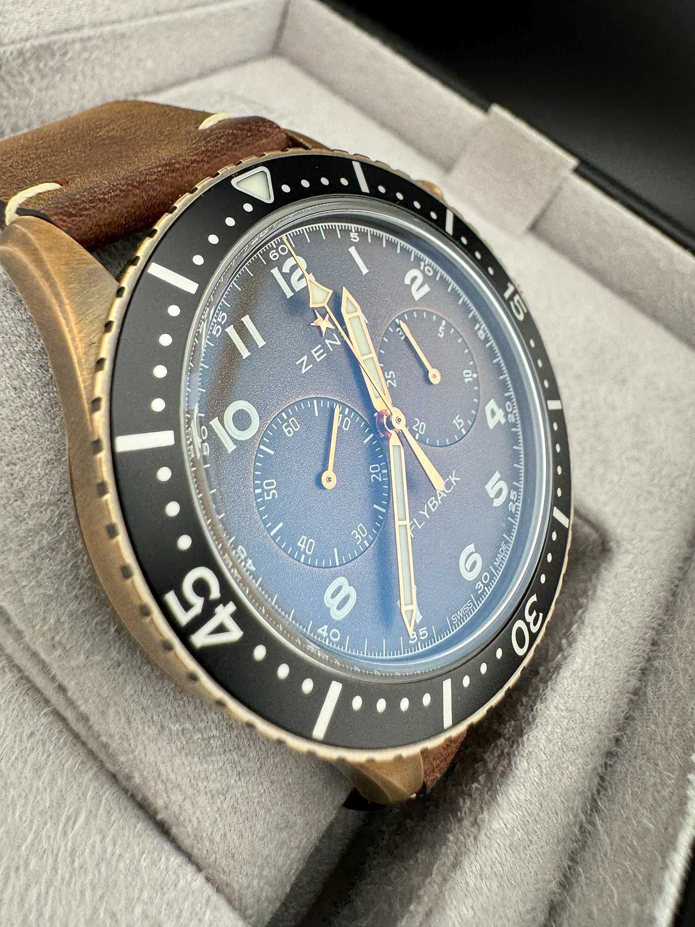 Zenith Pilot Cronometro Tipo Cp-2 Flyback