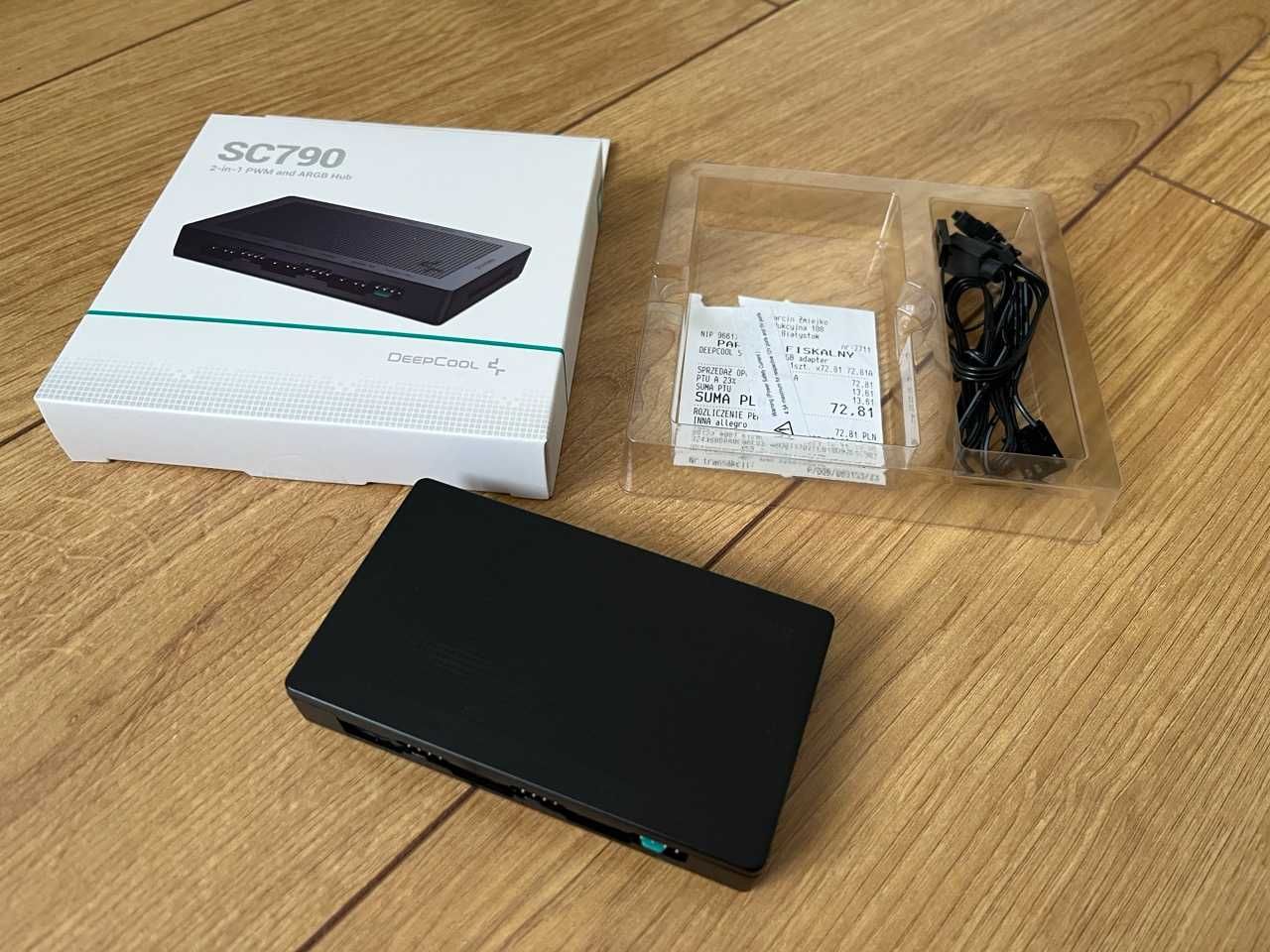 DEEPCOOL SC790 koncentrator 2w1 PWM i ARGB Hub JAK NOWY!