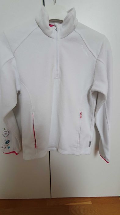 Bluza polarowa biała 140/146 Decathlon