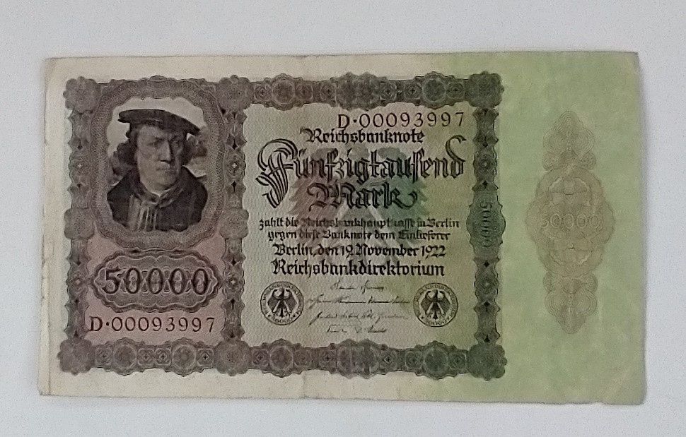 Banknot 50000 marek , 1922
