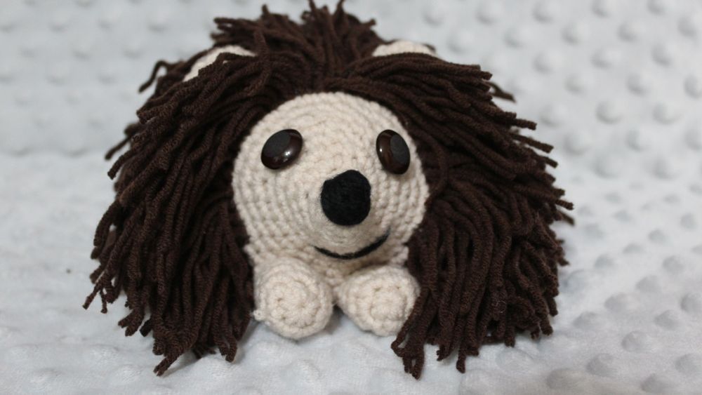 Jeż jeżyk na szydełku handmade crochet hedgehog