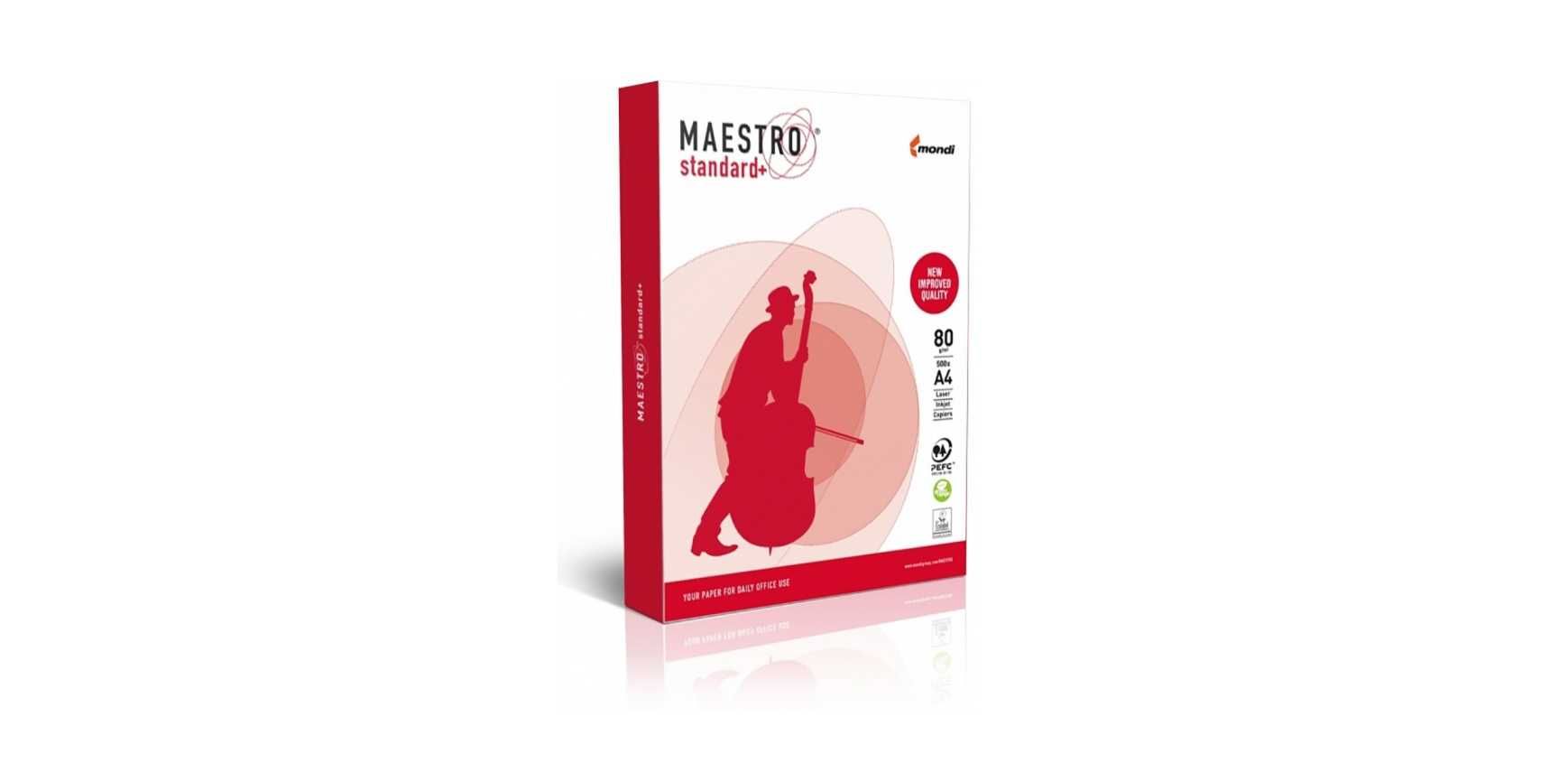 Папір MAESTRO Standard + А4 80г/м2, 500арк., клас В