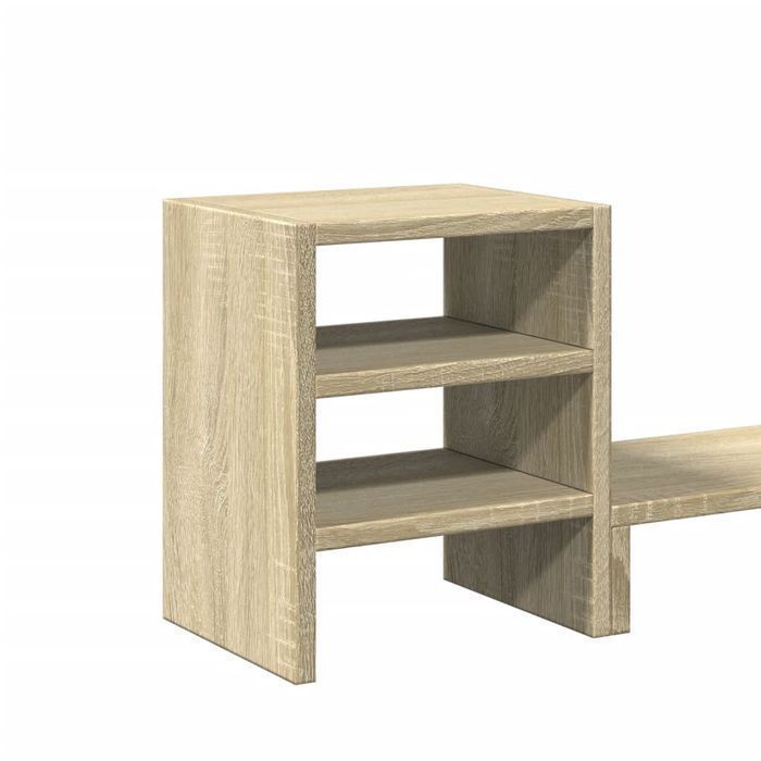 Vidaxl Podstawka Pod Monitor Z Organizerem, Dąb Sonoma
