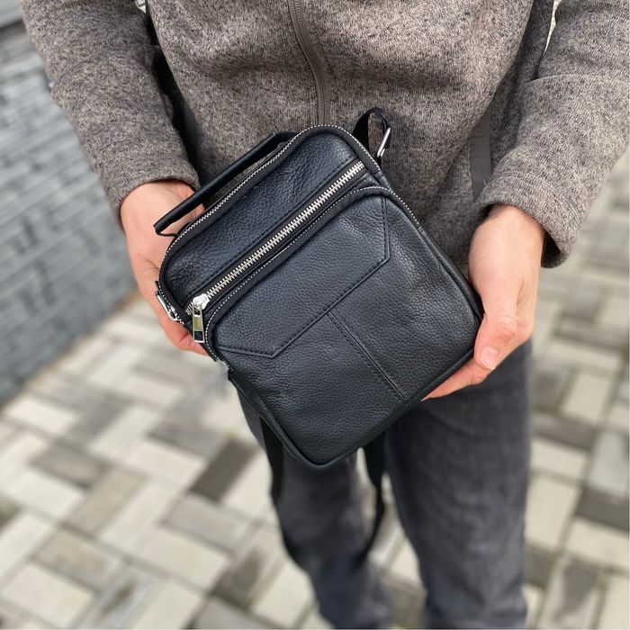 Сумки з натуральної шкіри чоловічі барсетки AXIOM