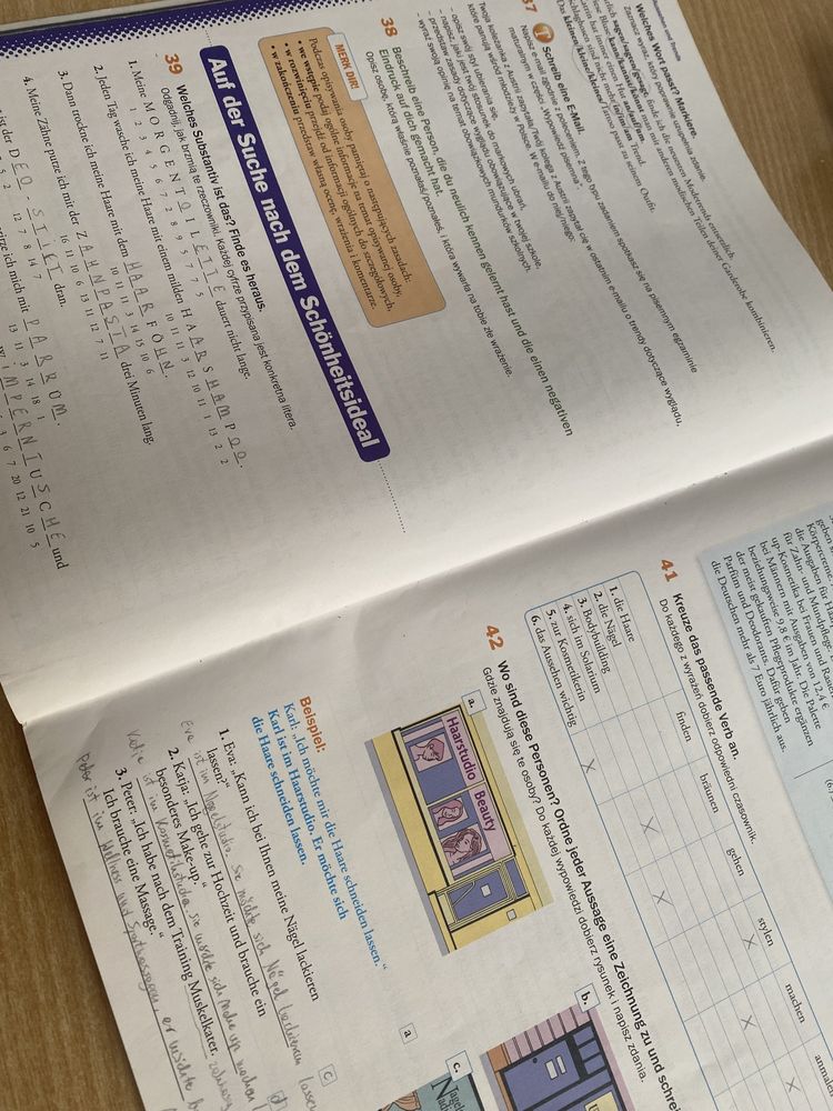 Motive Deutsch Neu 2 ćwiczenia (wypełnione ołówkiem)