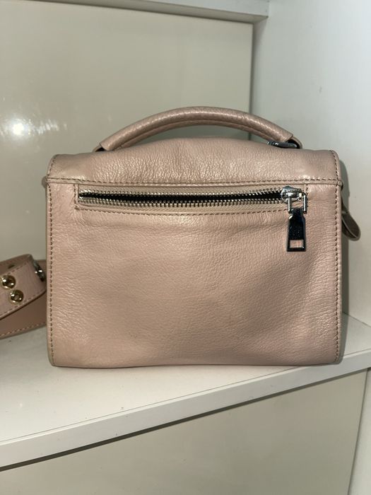 Шкіряна сумка ,сумочка з натуральної шкіри пудрового,бежевого кольору