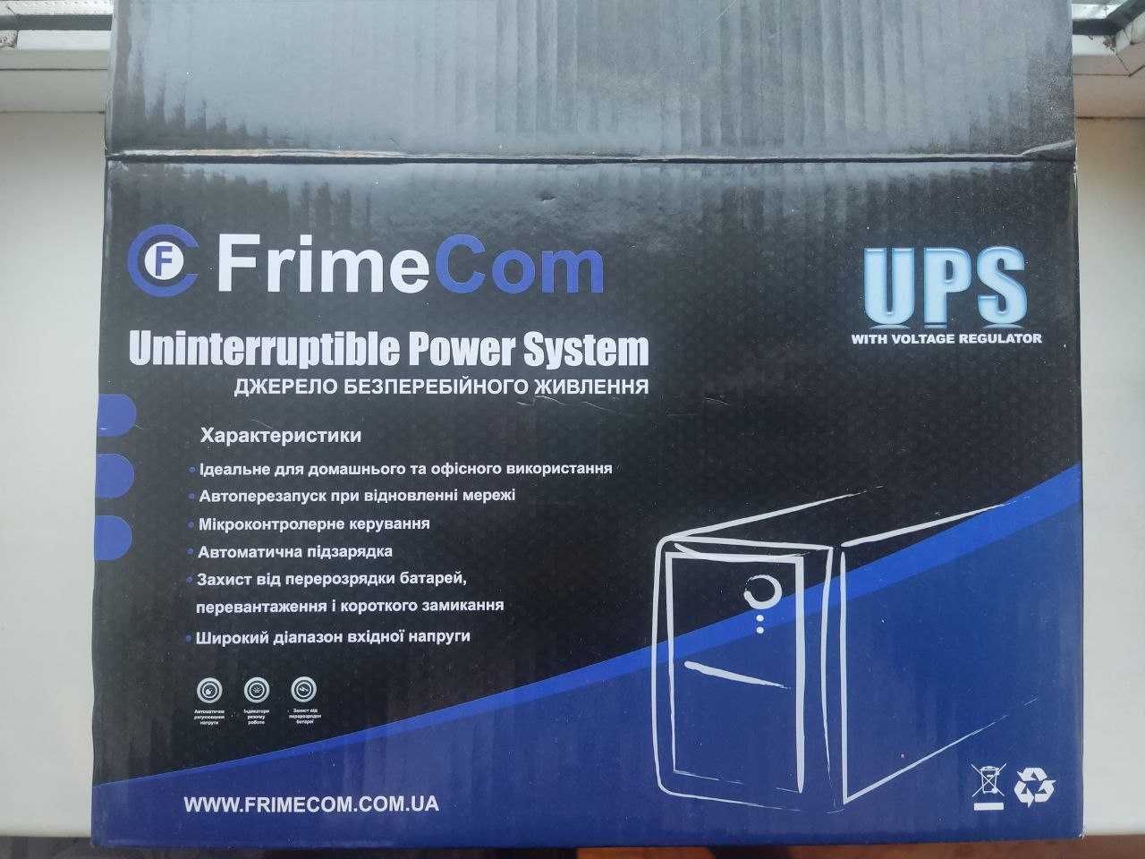 ДБЖ UPS ИБП Безперебійник Безперебойник FrimeCom V-550 LED Ціна з Акум