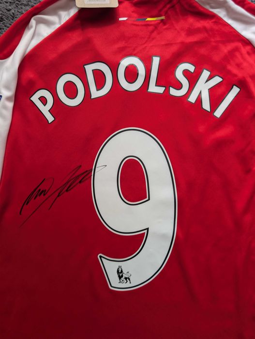 Koszulka Arsenal 14/15 LUKAS PODOLSKI z autografem