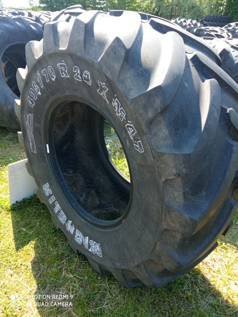 495/70R24 Michelin opona używana rolnicza przemysłowa