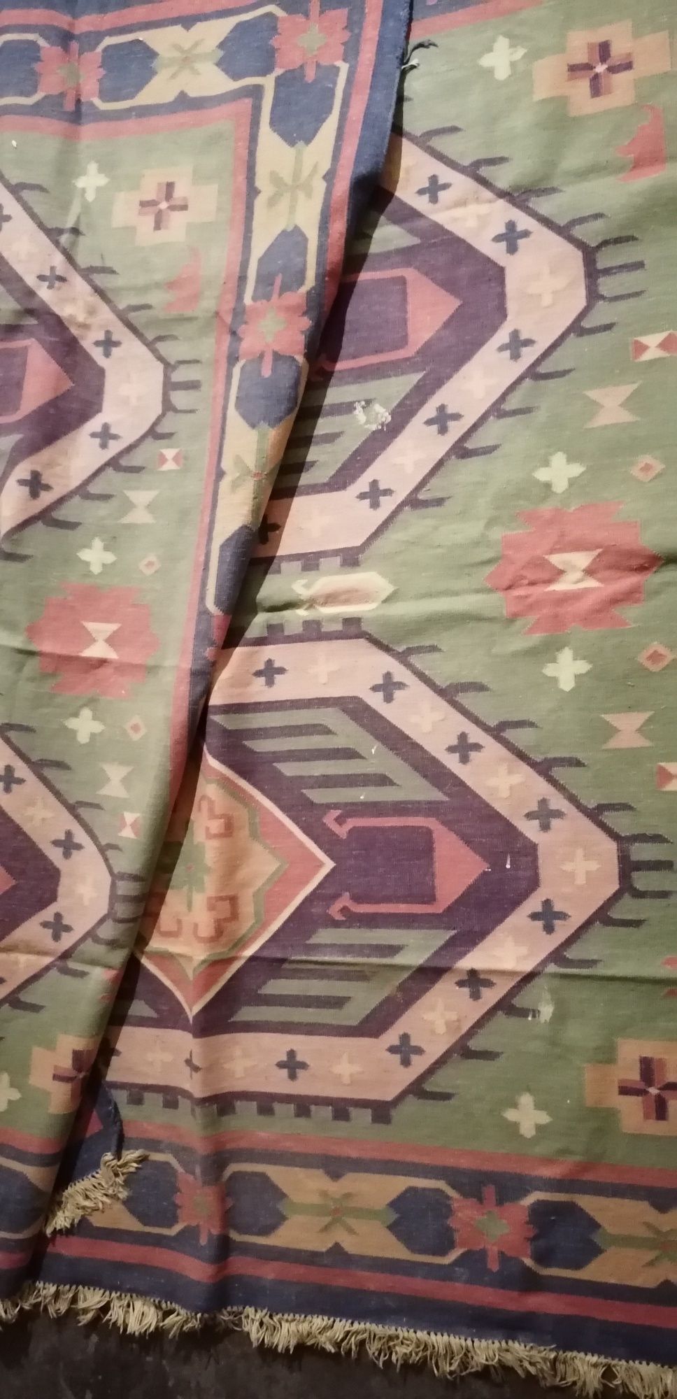 Vendo Tapete Kilim em algodão multicolor (185 cm x 185 cm) 
Dimensões: