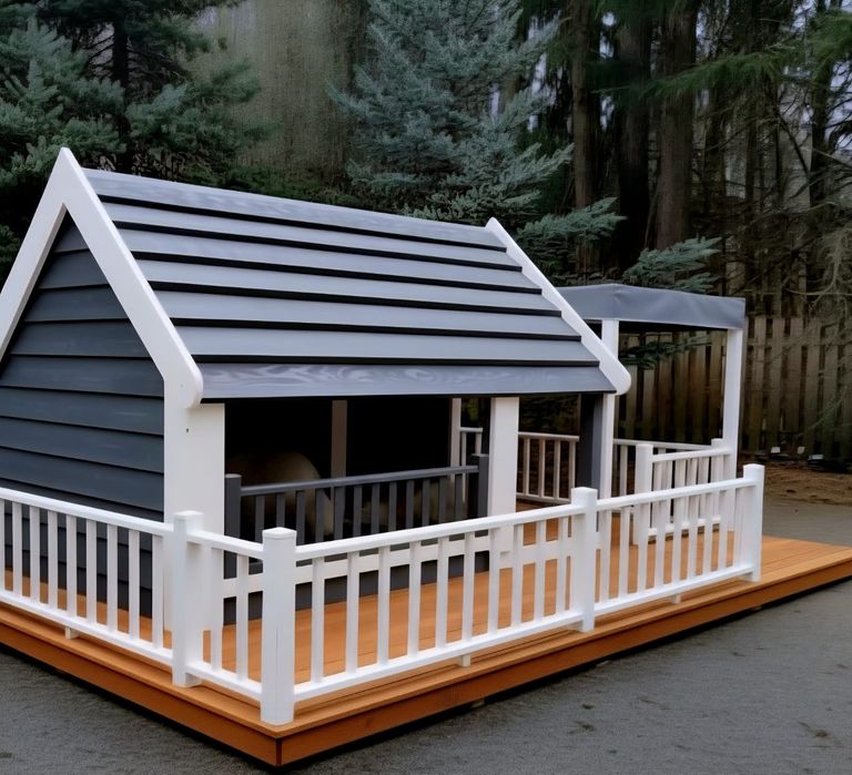 Buda ocieplona z oknem i tarasem