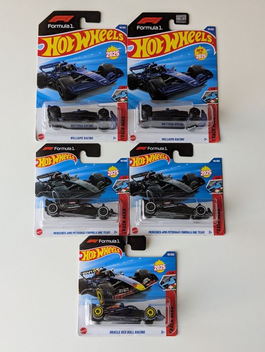 Hot Wheels F1 Formula Red Bull Williams Mercedes Хот Вілс Ф1 Болід