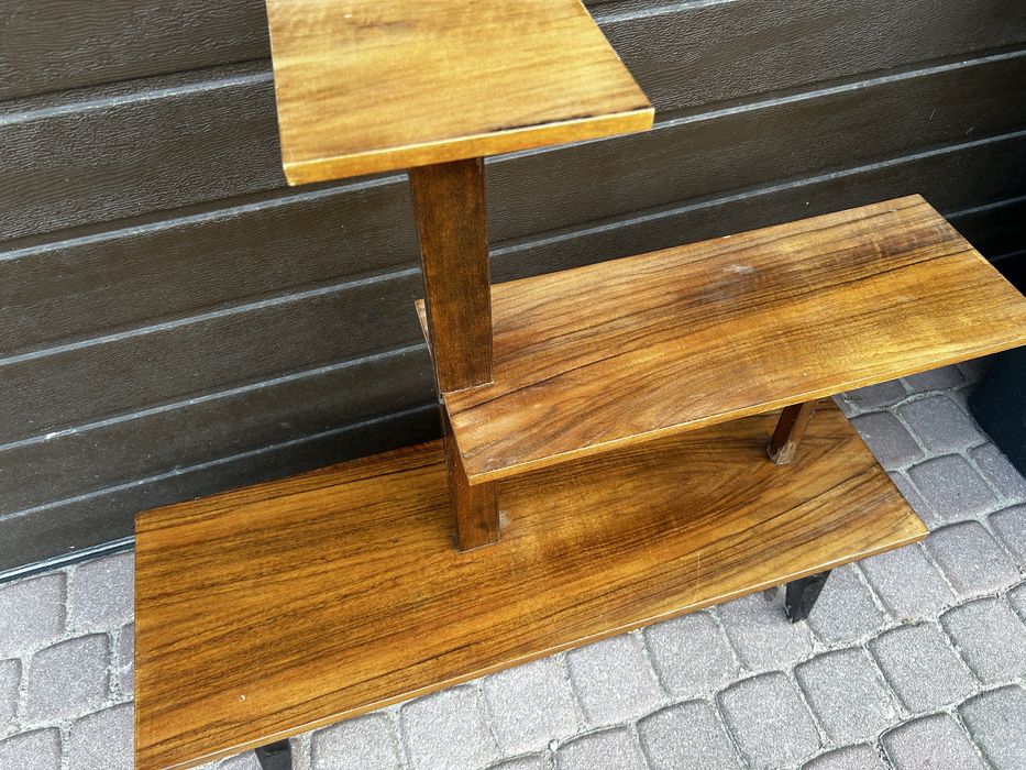 Kwietnik, stolik, lakierowany, prl