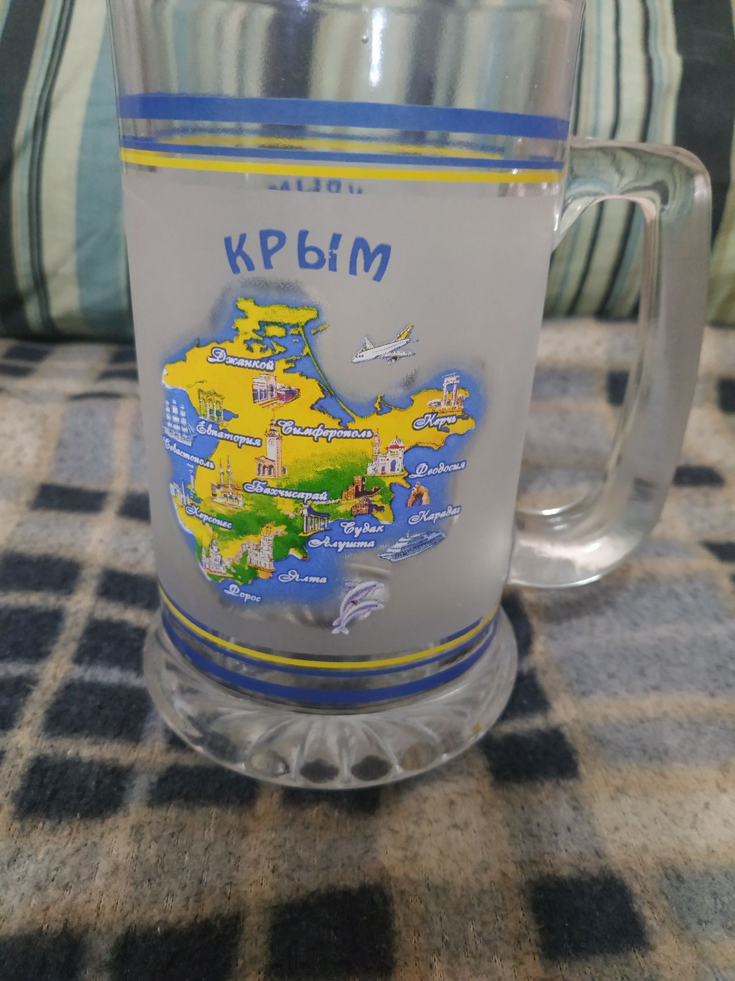 Пивной бакал Крым емкость 0.5 литр