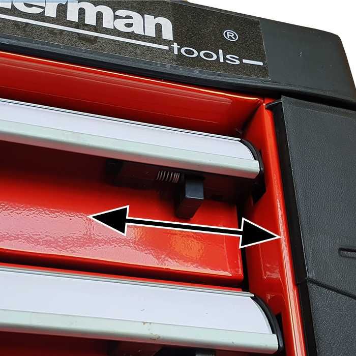 Wózek narzędziowy szafka warsztatowa Sherman 8 szuflad czerwony
