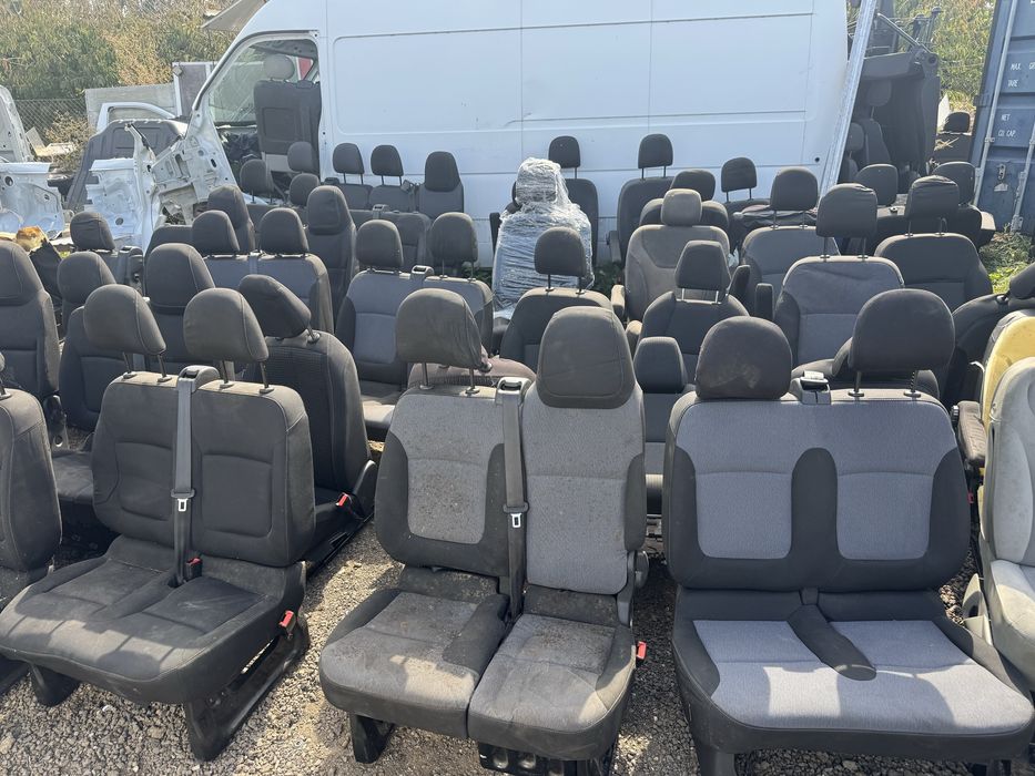 Fotel podwojny dwójka pasażer siedzenie ławka Trafic III Vivaro B