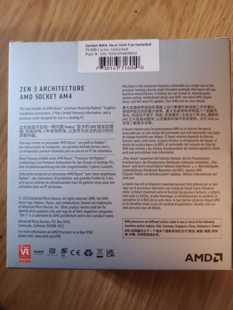 Procesor szybki posiada w sobie Radeona AMD Ryzen 5 5500GT wersja box