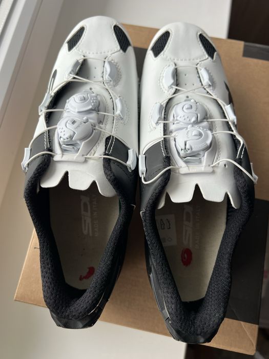 Buty kolarskie rowerowe Sidi shot 2S biało czarne 40,5