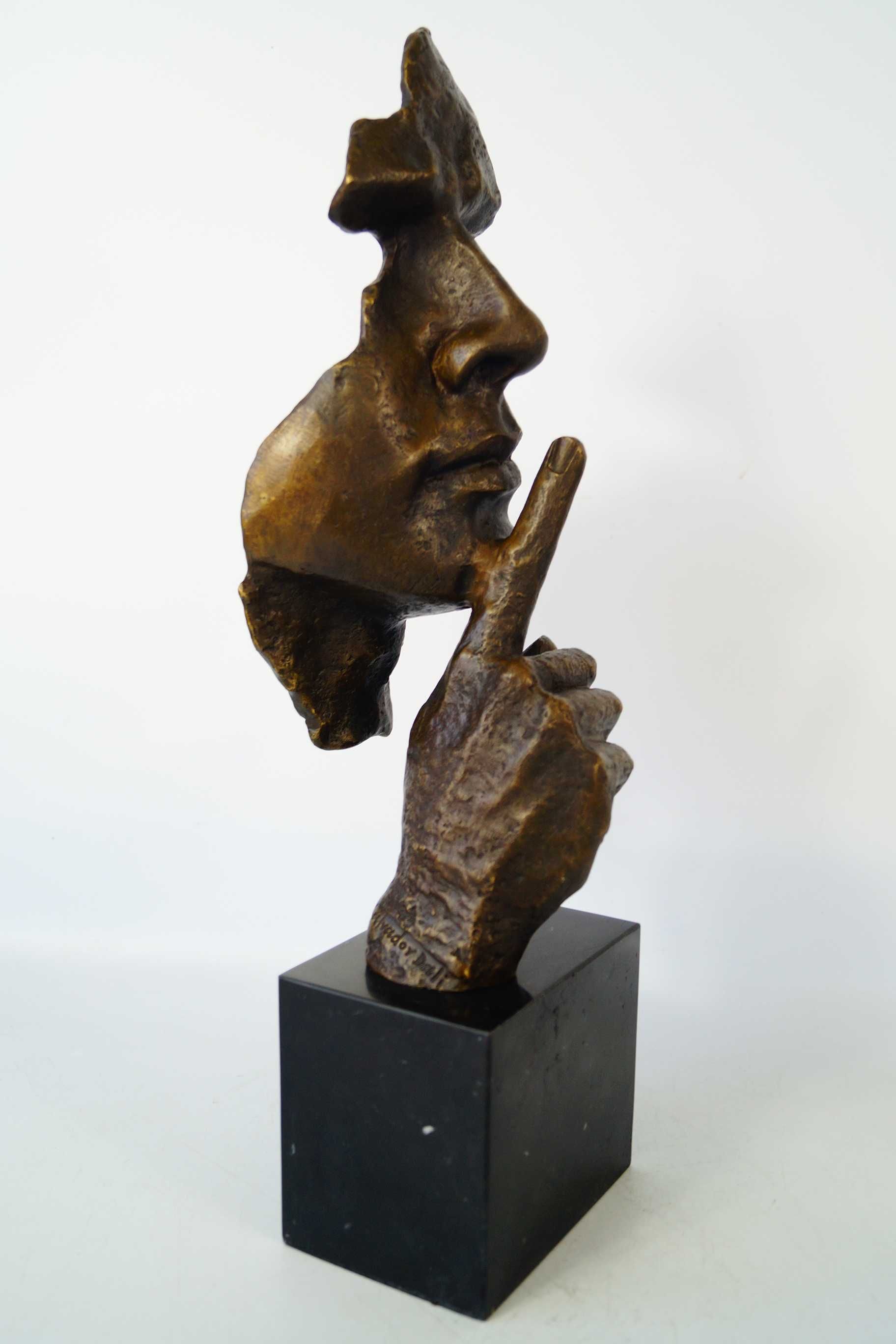 Figura z brązu CISZA Salvador Dali rzeźba piękna