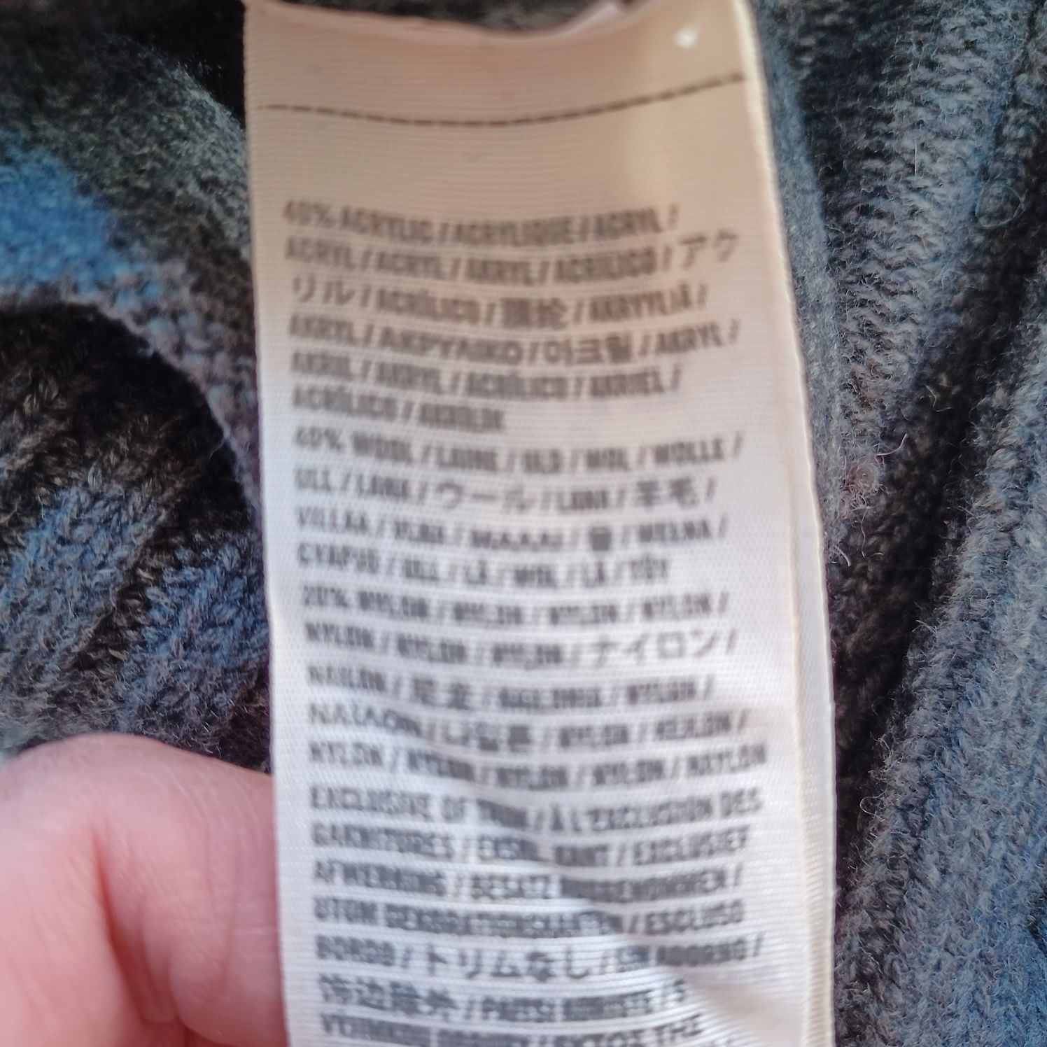 Sweter Ambercombie&Fitch 40% wełna XL/idealny stan