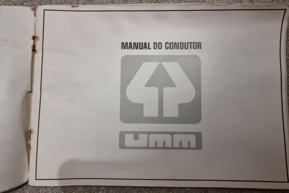 Umm manual do condutor colecção