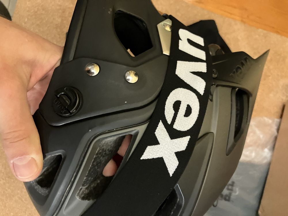 Kask Fullface UVEX Jakkyl Na hulajnoge elektryczną/na rower Z GOGLAMI
