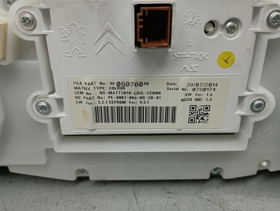 Quadrante / painel de instrumentos PEUGEOT 2008 I (CU_)
