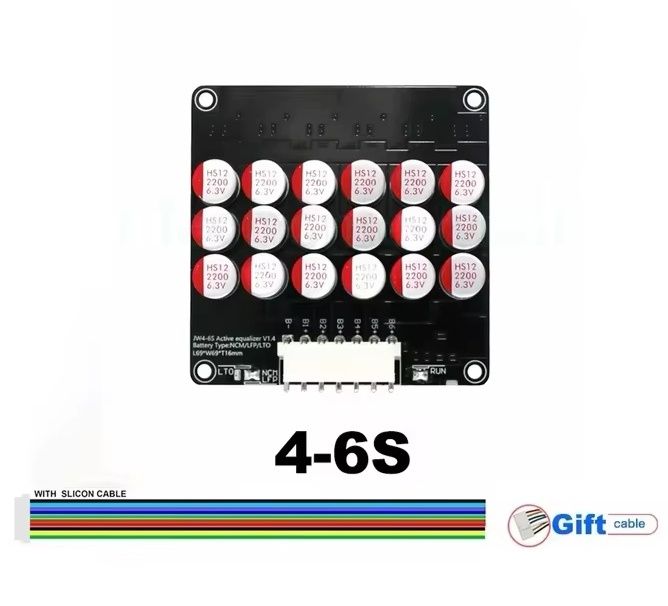Активний балансир 3S, 4S, 5S, 6S, конденсаторний активний
