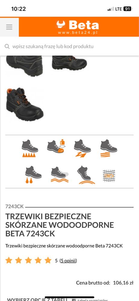 Zestaw spodnie bluza buty robocze