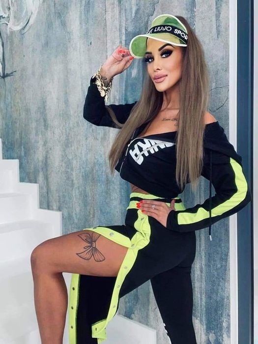 Piękny komplet dres Lola bianka promocja