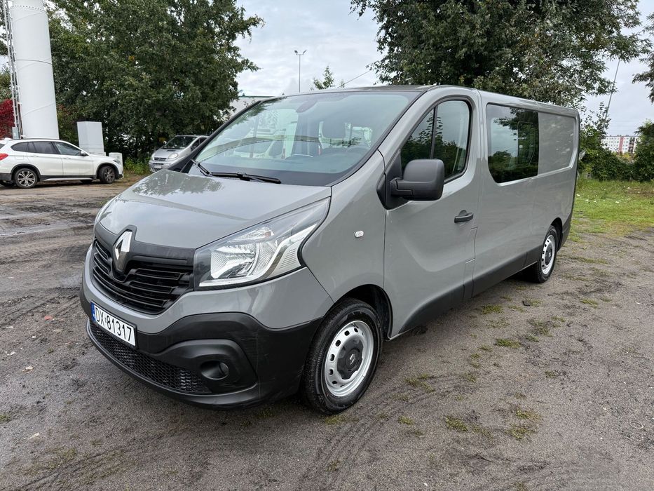 Renault Trafic Furgon Brygadowy Long L2H1 6 osób  Brygadowy Bogate wyposażenie Kamera FV Vat 23%