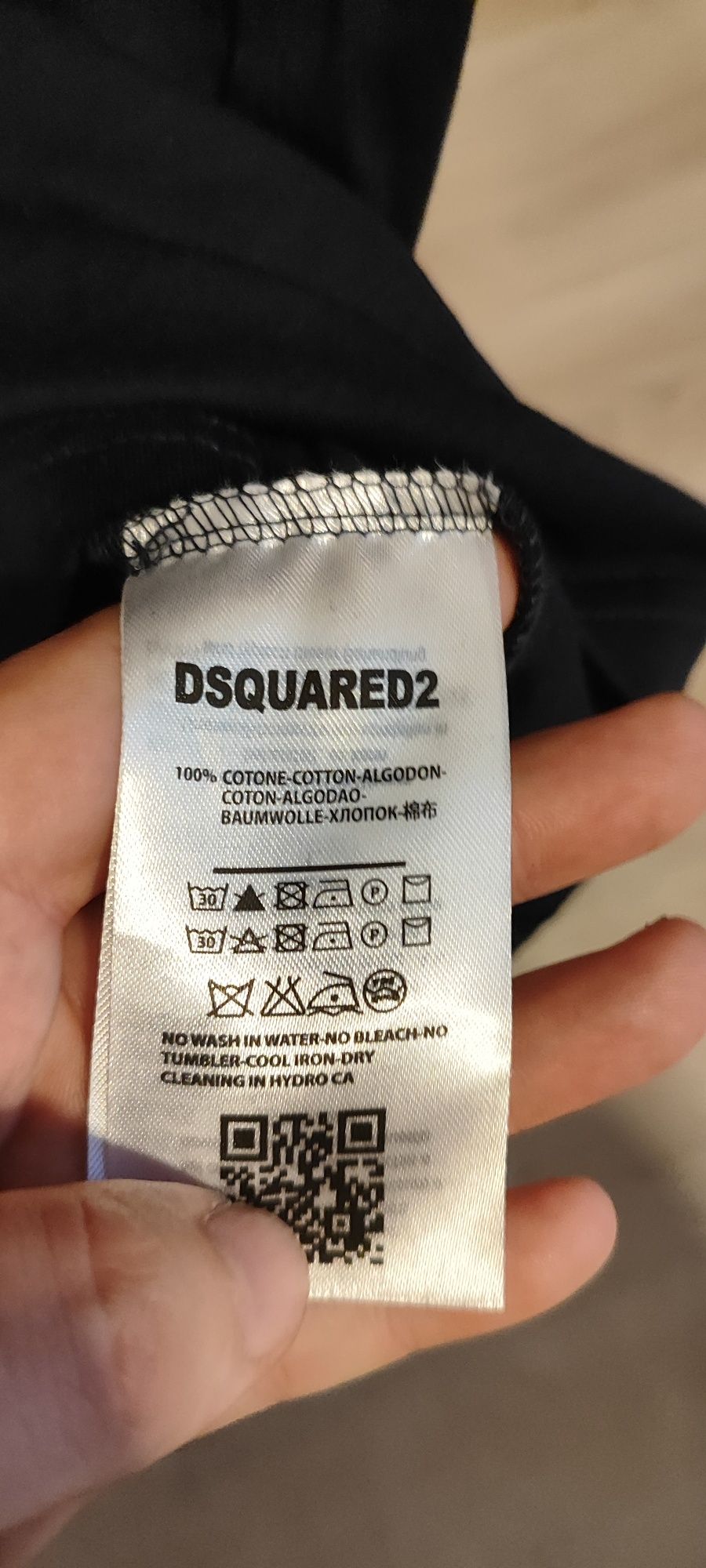Włoska Koszulka Dsquared2 czarna t-shirt Black orginał nowa